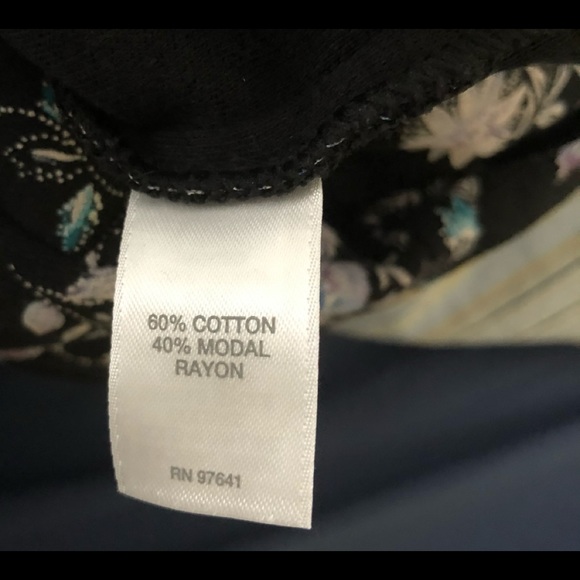 EUC J.Jill◾️Black w Elegant Floral🌸🌼🌺 Design 3… - Picture 11 of 13